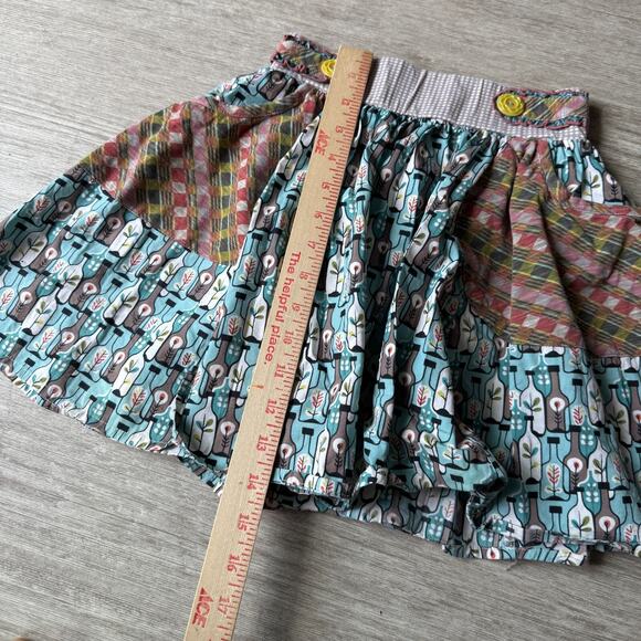 Matilda Jane Girls Skirt 10 Art Print Blue Pockets - Picture 4 of 6